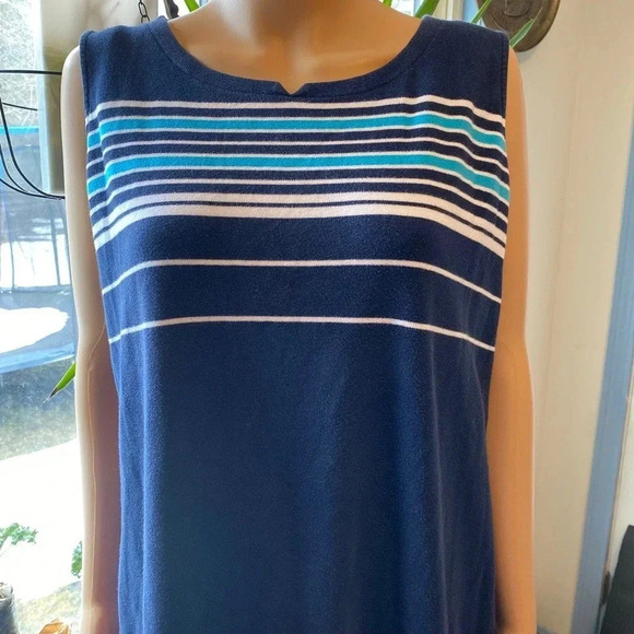 VTG Y2K Jone Wear Sport Cotton Beach Casual Tank Sun Maxi Dress women plus Sz 1X - Picture 6 of 8